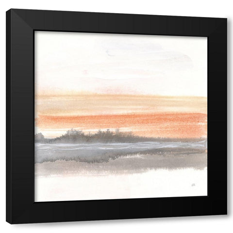Secondary Palette II Black Modern Wood Framed Art Print with Double Matting by Paschke, Chris