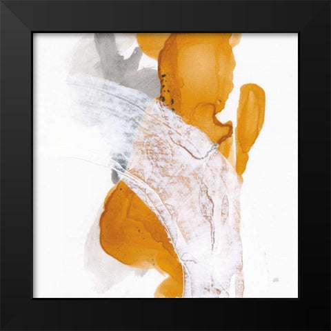 Amber Wash II Black Modern Wood Framed Art Print by Paschke, Chris