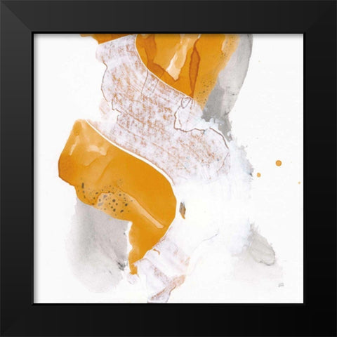 Amber Wash IV Black Modern Wood Framed Art Print by Paschke, Chris