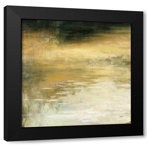 Autumn Reflection Black Modern Wood Framed Art Print by Purinton, Julia