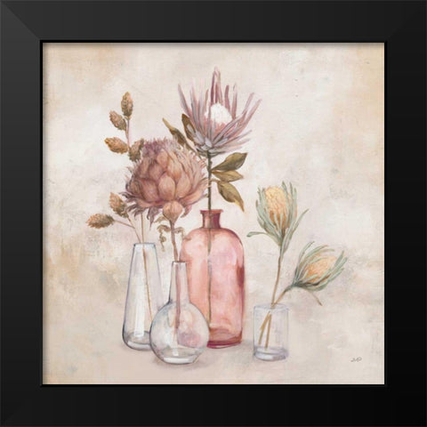 Exotic Florals Black Modern Wood Framed Art Print by Purinton, Julia