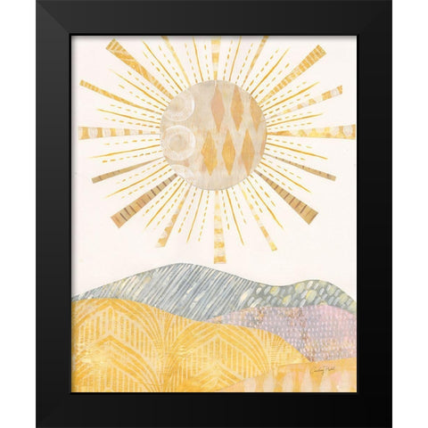 Boho Sunshine II Black Modern Wood Framed Art Print by Prahl, Courtney