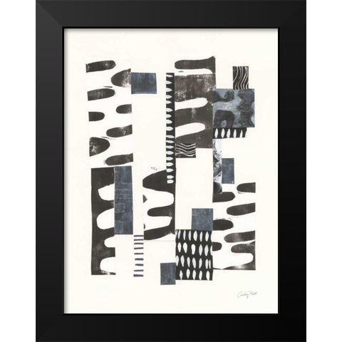 Overlap I Black Modern Wood Framed Art Print by Prahl, Courtney