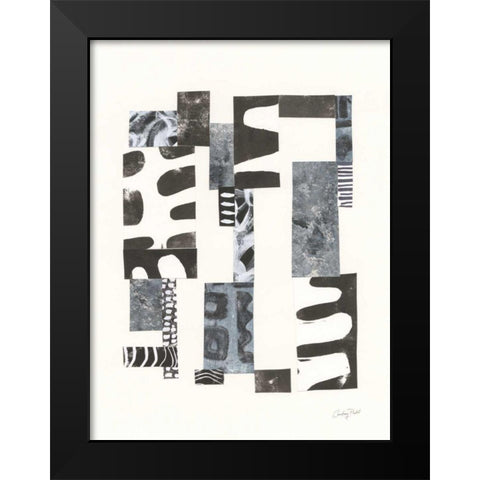 Overlap II Black Modern Wood Framed Art Print by Prahl, Courtney