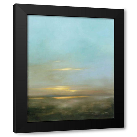 Eventide Black Modern Wood Framed Art Print with Double Matting by Purinton, Julia