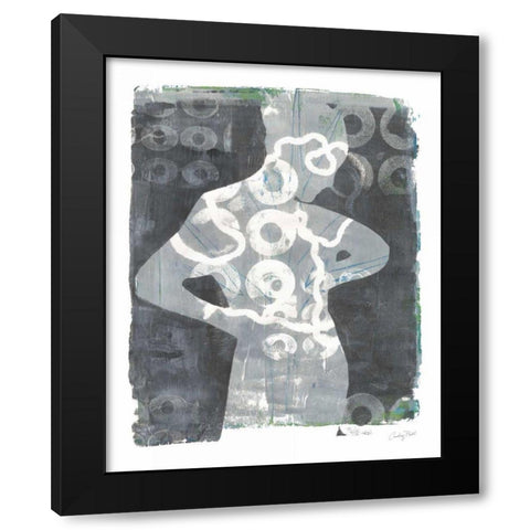 Contemplate I Black Modern Wood Framed Art Print with Double Matting by Prahl, Courtney