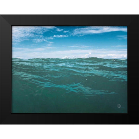 Dominican Oceans I Black Modern Wood Framed Art Print by Larson, Nathan