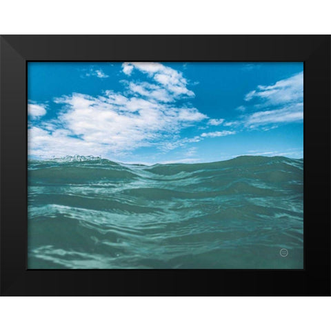 Dominican Oceans II Black Modern Wood Framed Art Print by Larson, Nathan
