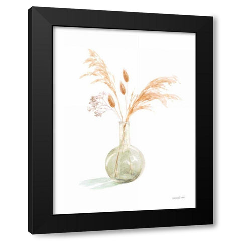 Everlasting Bouquet I Neutral Black Modern Wood Framed Art Print with Double Matting by Nai, Danhui