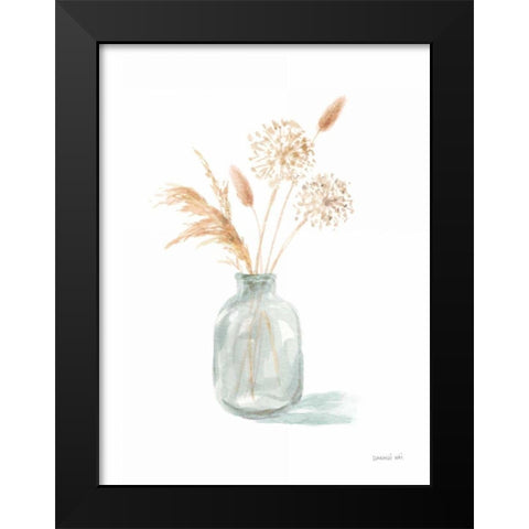 Everlasting Bouquet II Neutral Black Modern Wood Framed Art Print by Nai, Danhui