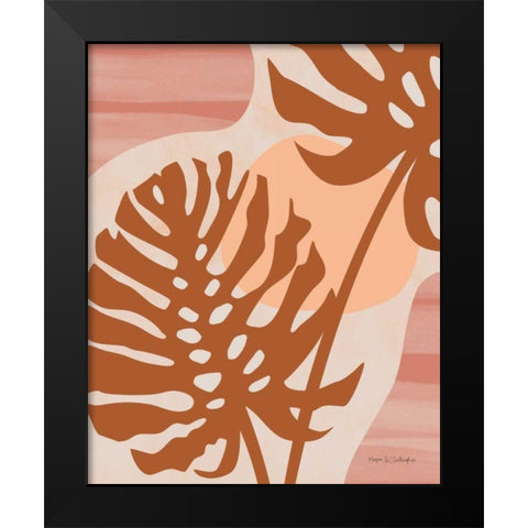 Local Traveler Monstera Black Modern Wood Framed Art Print by Gallagher, Megan