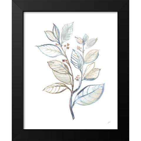 Cottage Leaves II Black Modern Wood Framed Art Print by Panganiban, Karyn