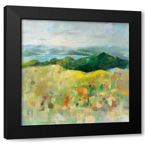 On the Headland Black Modern Wood Framed Art Print by Nai, Danhui