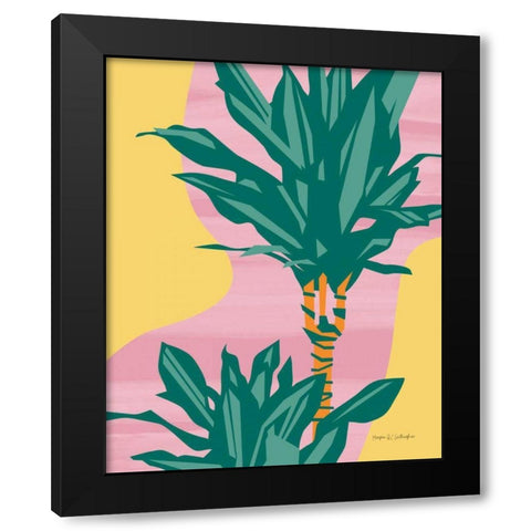 Dracaena Black Modern Wood Framed Art Print by Gallagher, Megan