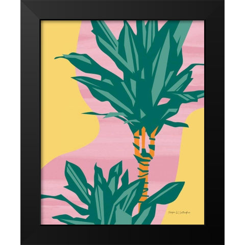 Dracaena Black Modern Wood Framed Art Print by Gallagher, Megan