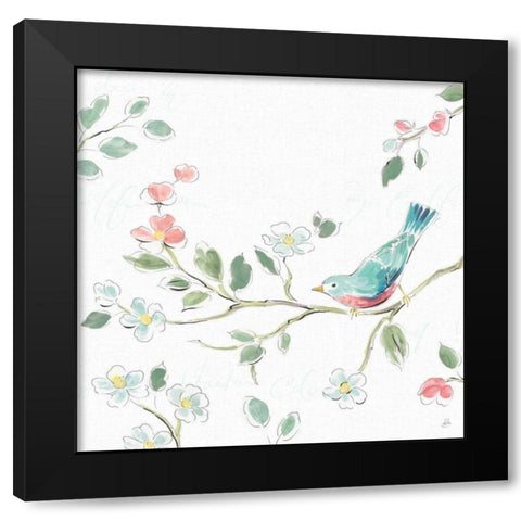 Springtime III No Words Black Modern Wood Framed Art Print with Double Matting by Brissonnet, Daphne