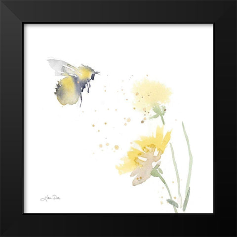 Sunflower Meadow IV Black Modern Wood Framed Art Print by Pete, Katrina