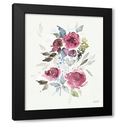 Soft Bouquet I Black Modern Wood Framed Art Print with Double Matting by Tavoletti, Anne