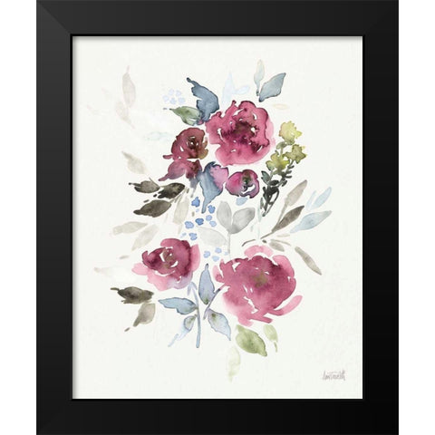 Soft Bouquet I Black Modern Wood Framed Art Print by Tavoletti, Anne