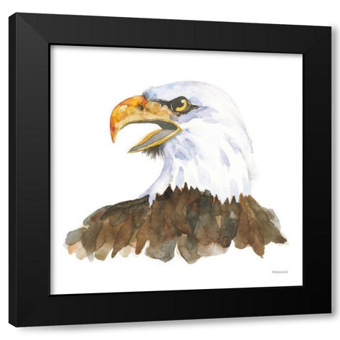Bald Eagle Black Modern Wood Framed Art Print by Ferguson, Kathy
