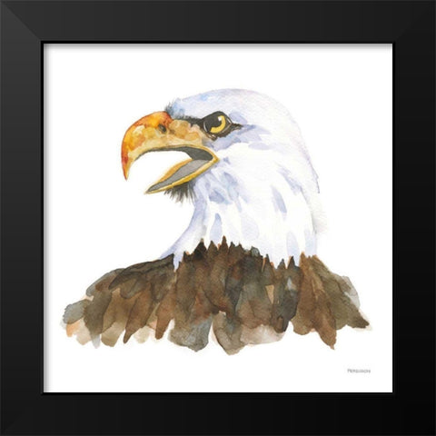 Bald Eagle Black Modern Wood Framed Art Print by Ferguson, Kathy