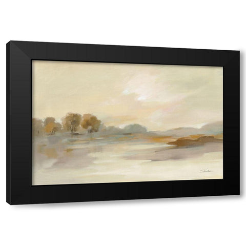 Organic Hues Black Modern Wood Framed Art Print by Vassileva, Silvia