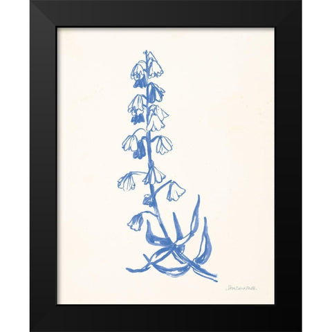 Bluebells I Black Modern Wood Framed Art Print by Miller, Sara Zieve