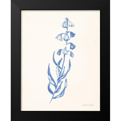 Bluebells II Black Modern Wood Framed Art Print by Miller, Sara Zieve
