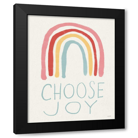 Choose Joy I Black Modern Wood Framed Art Print with Double Matting by Tavoletti, Anne