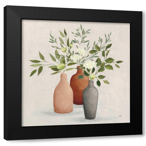 Natural Bouquet II Gray Black Modern Wood Framed Art Print with Double Matting by Purinton, Julia