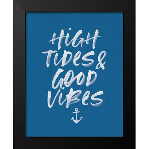 Beach Bum I Black Modern Wood Framed Art Print by Wild Apple Portfolio