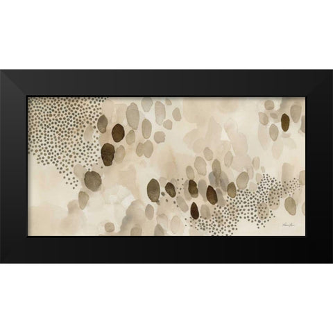 Natural Abstract II Black Modern Wood Framed Art Print by Horn, Laura