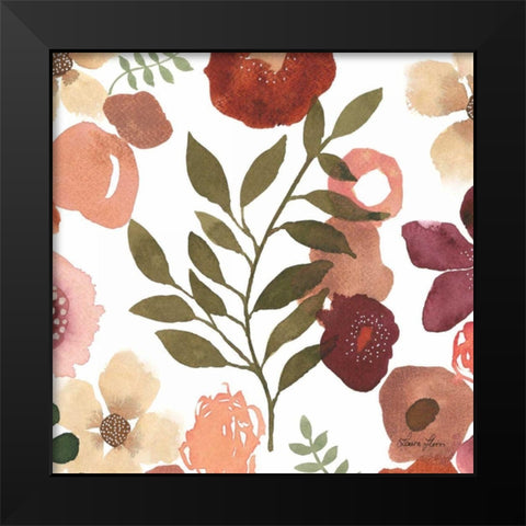 Garden Dance IV Black Modern Wood Framed Art Print by Horn, Laura