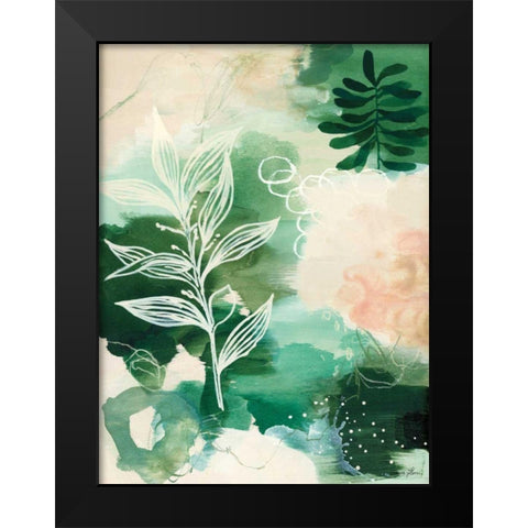 Nature Story I Black Modern Wood Framed Art Print by Horn, Laura