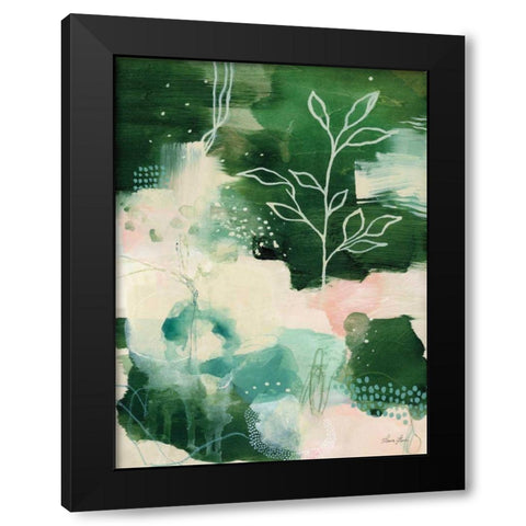 Nature Story II Black Modern Wood Framed Art Print with Double Matting by Horn, Laura
