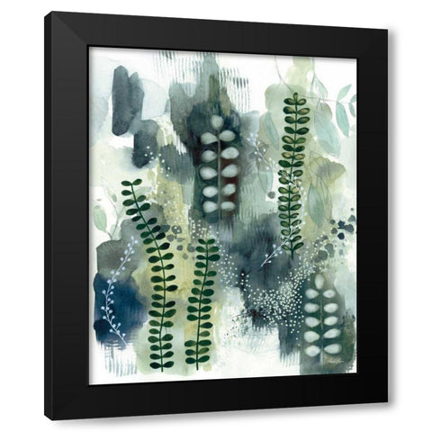 Woodland Walk VI Black Modern Wood Framed Art Print by Horn, Laura