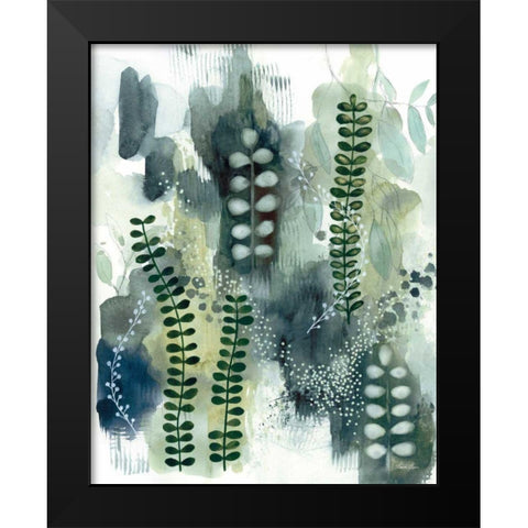 Woodland Walk VI Black Modern Wood Framed Art Print by Horn, Laura
