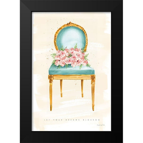 Sitting Pretty II Black Modern Wood Framed Art Print by Charro, Mercedes Lopez