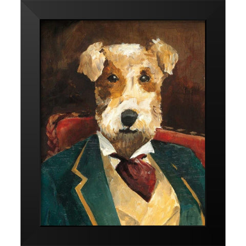 Edgar Allen Paw Crop Black Modern Wood Framed Art Print by Tillmon, Avery