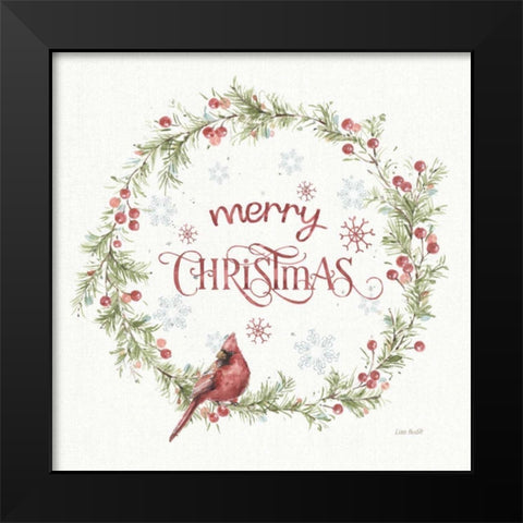 A Christmas Weekend VI Merry Christmas Black Modern Wood Framed Art Print by Audit, Lisa