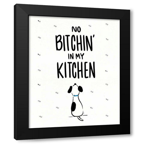 Kitchen Etiquette I Black Modern Wood Framed Art Print by York, Leah