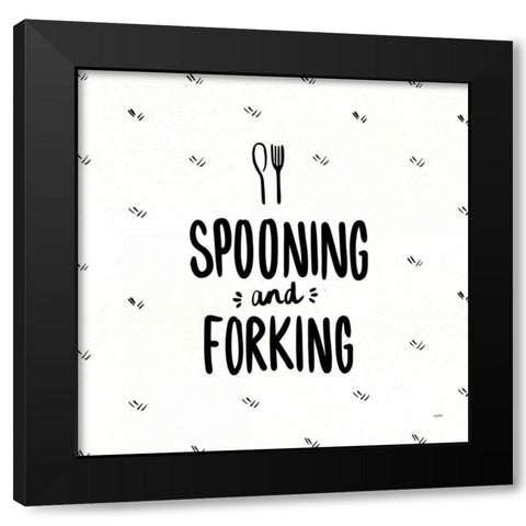 Kitchen Etiquette III Black Modern Wood Framed Art Print by York, Leah