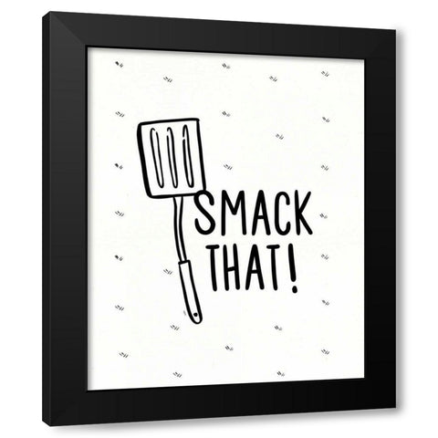 Kitchen Etiquette IV Black Modern Wood Framed Art Print with Double Matting by York, Leah