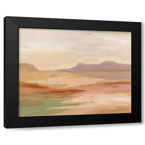 Desert Hues Black Modern Wood Framed Art Print by Vassileva, Silvia