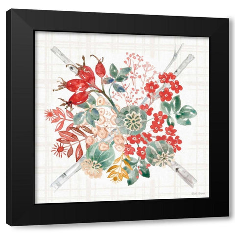 Festive Season VI Black Modern Wood Framed Art Print with Double Matting by Grove, Beth