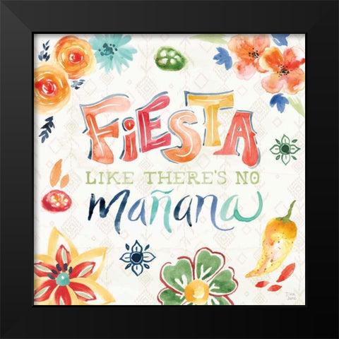 Sweet and Spicy IV Black Modern Wood Framed Art Print by June, Dina