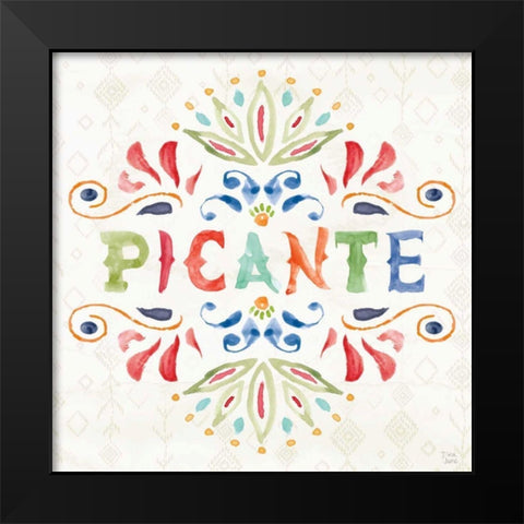 Sweet and Spicy XII Black Modern Wood Framed Art Print by June, Dina