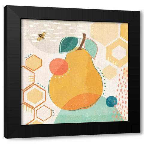 Fruit Frenzy II Black Modern Wood Framed Art Print by Charron, Veronique