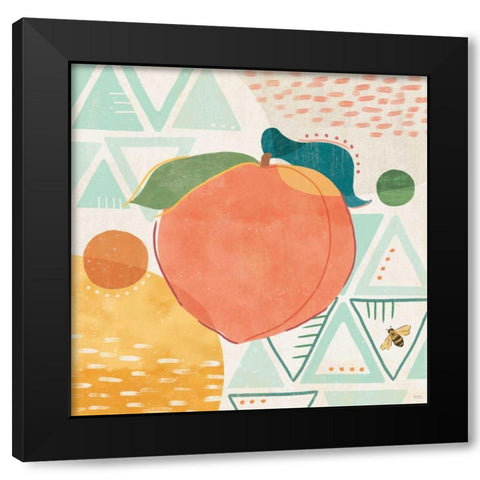 Fruit Frenzy III Black Modern Wood Framed Art Print by Charron, Veronique