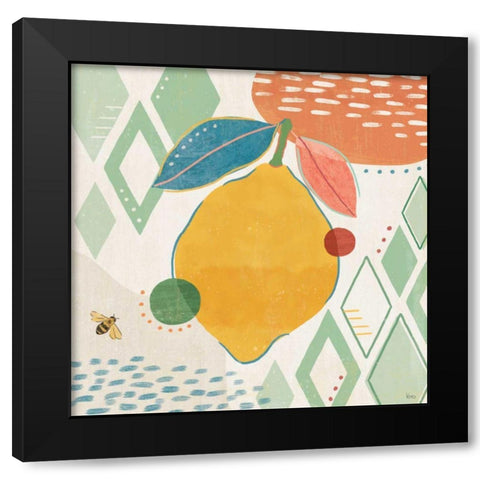 Fruit Frenzy VI Black Modern Wood Framed Art Print by Charron, Veronique